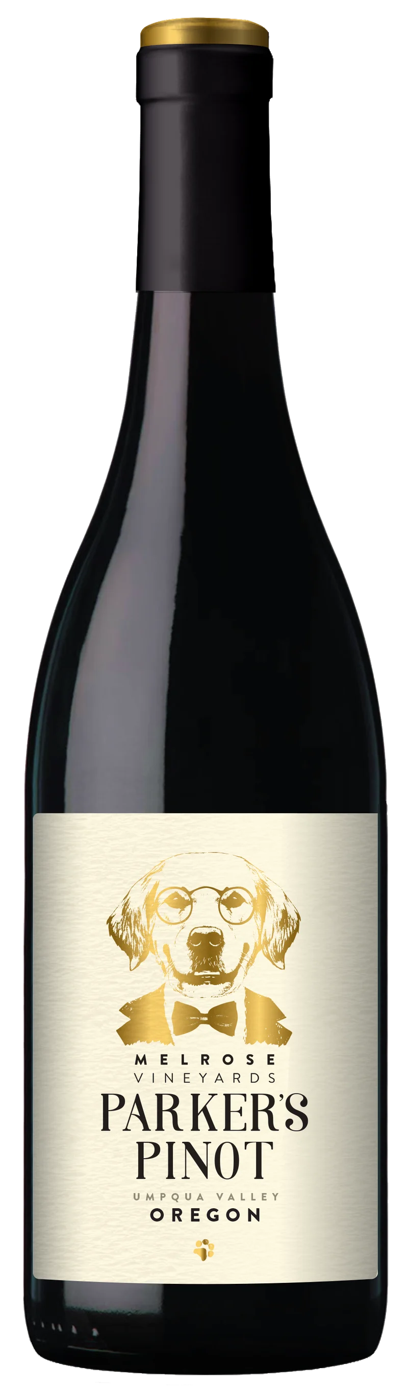 Melrose Vineyards Parker's Pinot Noir bottle