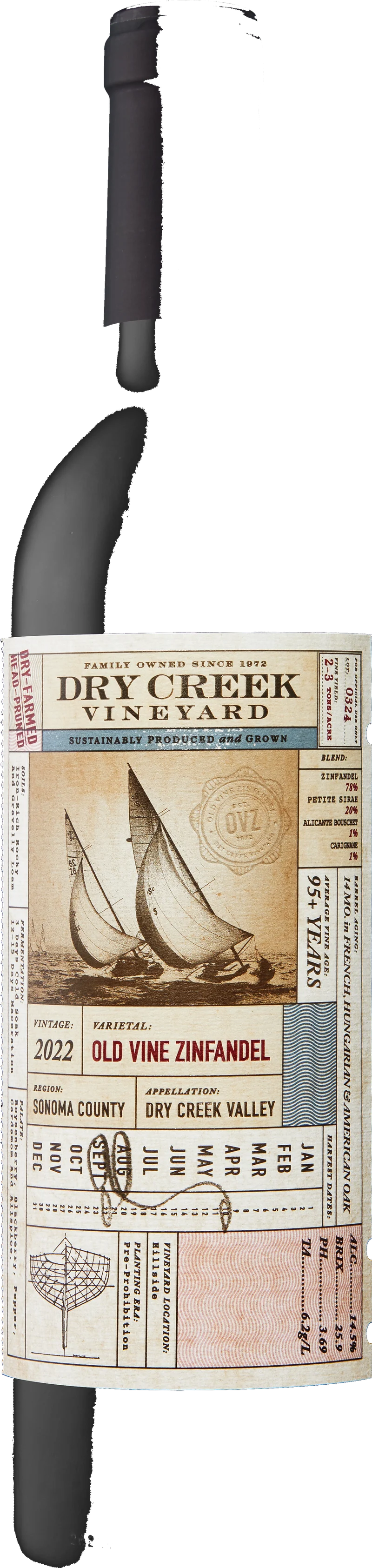 Dry Creek Vineyard Old Zinfandel bottle