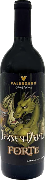 Valenzano Winery Jersey Devil #3 Port bottle