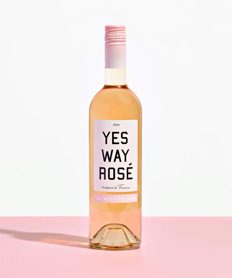 Yes Way Rosé bottle