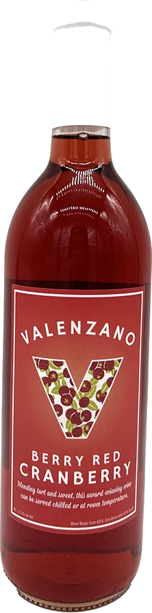 Valenzano Winery Berry Red Cranb Cranberry fruit wine bottle