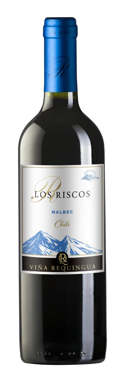 Los Riscos / Viña Requingua, Sur Valles Wine Group Malbec bottle