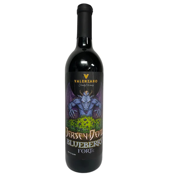 Valenzano Family Winery Jersey Devil Blueberry Port bottle
