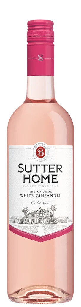 Sutter Home Family Vineyards White Zinfandel bottle