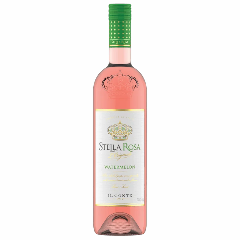 Stella Rosa Watermelon White Moscato and Barbera flavored rosé blend bottle
