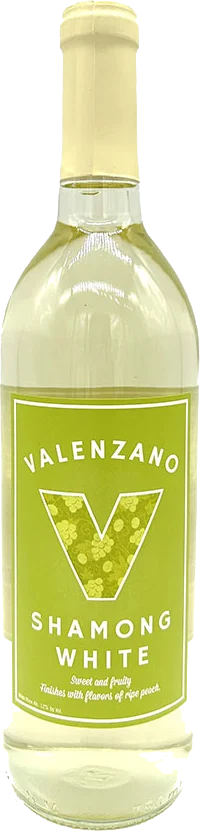 Valenzano Family Winery Shamong White Niagara bottle