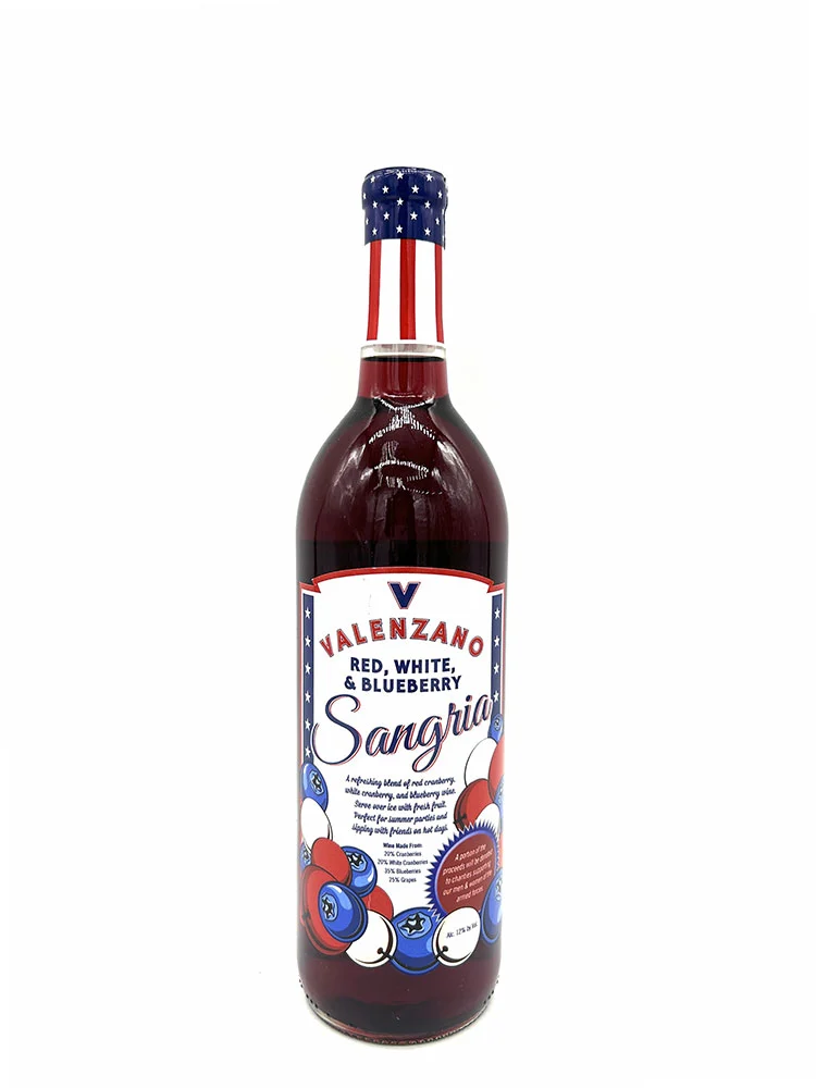 Valenzano Red Sangria 750 Ml front bottle