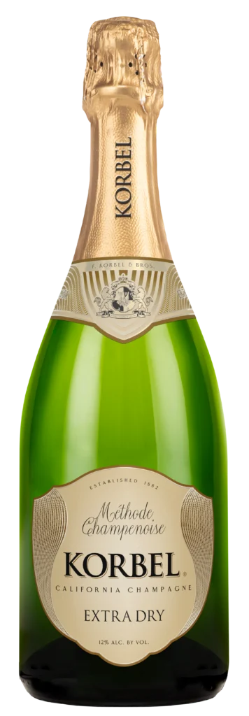 Korbel Extra Dry Sparkling blend bottle