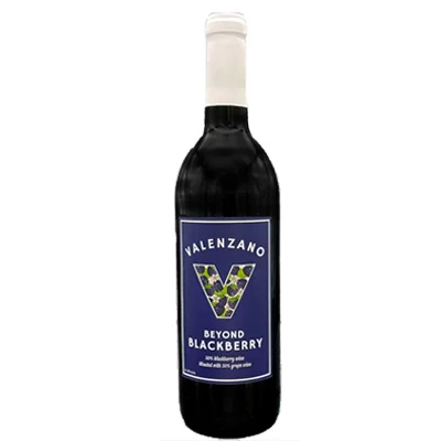 Valenzano Family Winery Beyond Blackberry bottle
