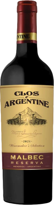 Clos d'Argentine Reserva Malbec bottle
