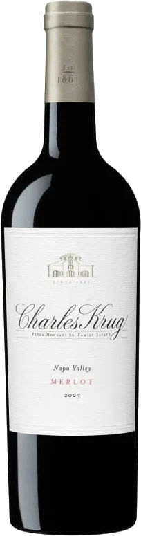 Charles Krug Winery Merlot bottle