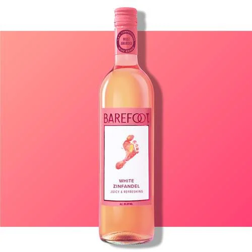 Barefoot Cellars White Zinfandel bottle