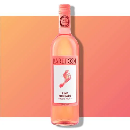 Barefoot Cellars Pink Moscato bottle