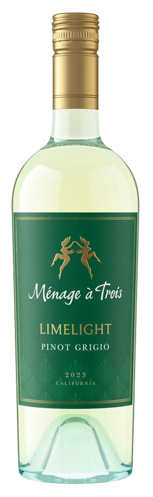 Menage a Trois Winery Lim Light Pg Pinot Grigio bottle