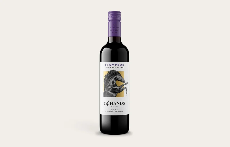 14 Hands Stampede Red 750 Ml front bottle