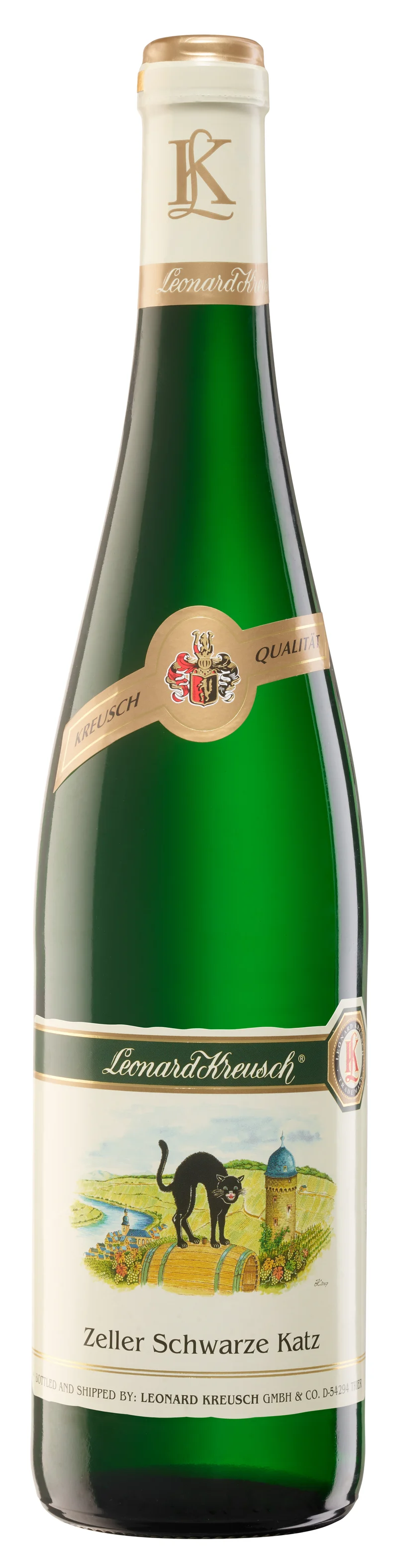 Leonard Kreusch GmbH & Co. KG Zeller Katz Riesling-Muller-Thurgau white blend bottle
