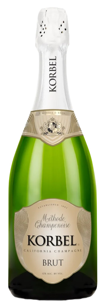 Korbel Champagne Cellars Brut Sparkling white blend bottle