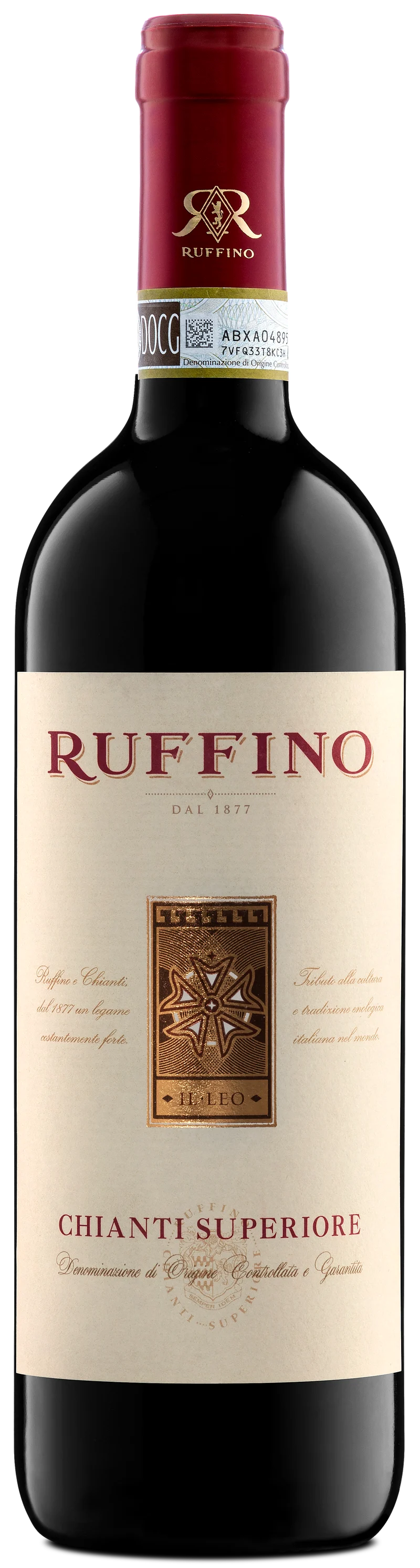 Ruffino Chianti Superiore Sangiovese-based red blend bottle