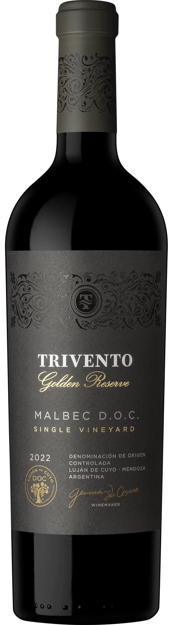 Trivento Golden Reserve Malbec 750 Ml front bottle