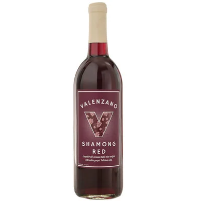 Valenzano Winery Shamong Red Concord bottle