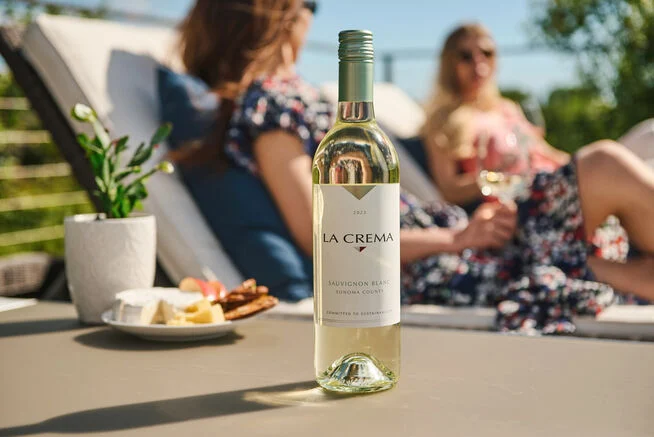 La Crema Sono Sauvignon Blanc 750 Ml front bottle