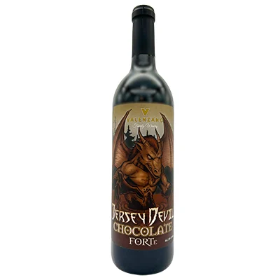 Valenzano Jersey Devil Chocolate Port 750 Ml front bottle