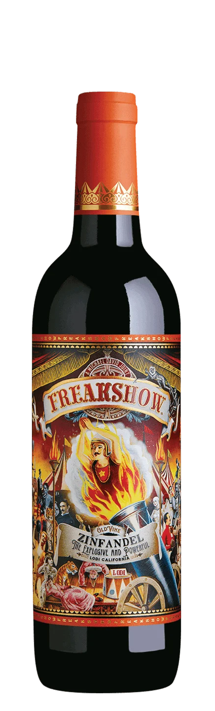 Michael David Winery Freakshow Zinfandel bottle