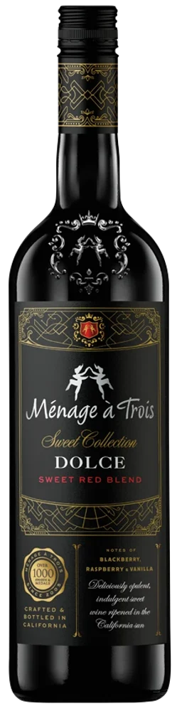 Ménage à Trois Winery Sweet Red bottle
