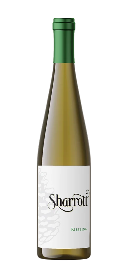 Sharrott Winery Riesling bottle