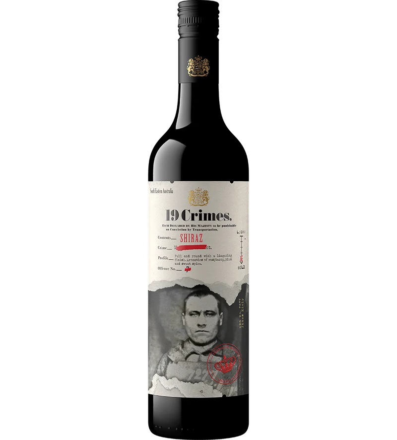 19 Crimes Shiraz bottle