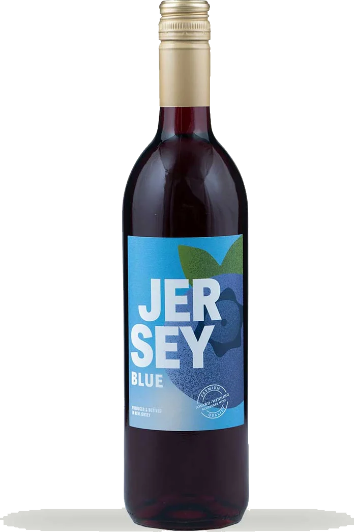William Heritage Winery Jersey Blue Blueberry fruit wine bottle