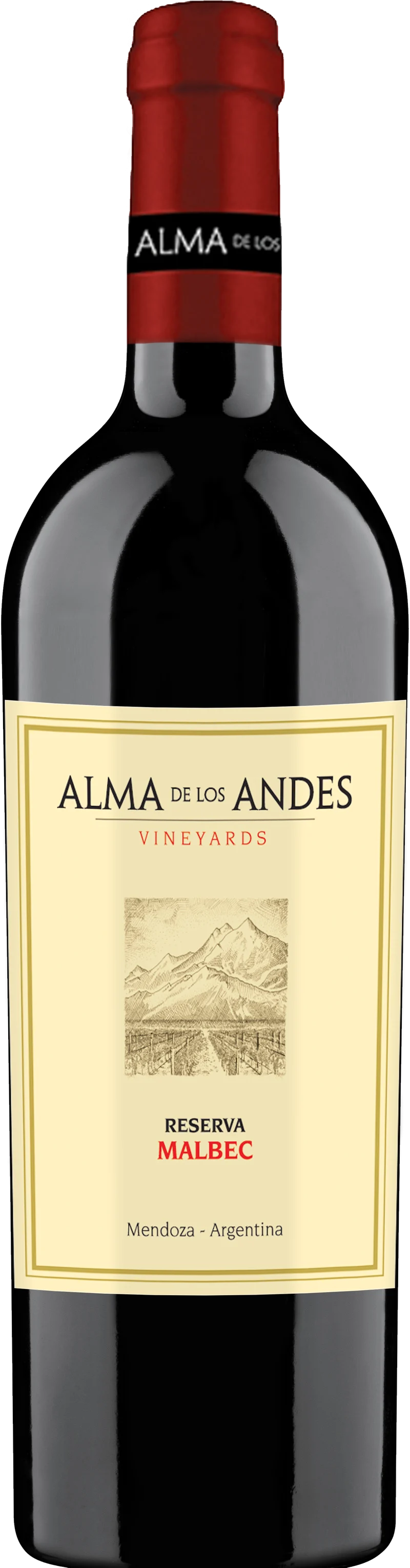 Alma Reserva Malbec 750 Ml front bottle