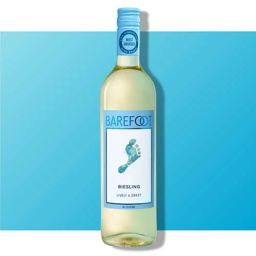 Barefoot Cellars Riesling bottle