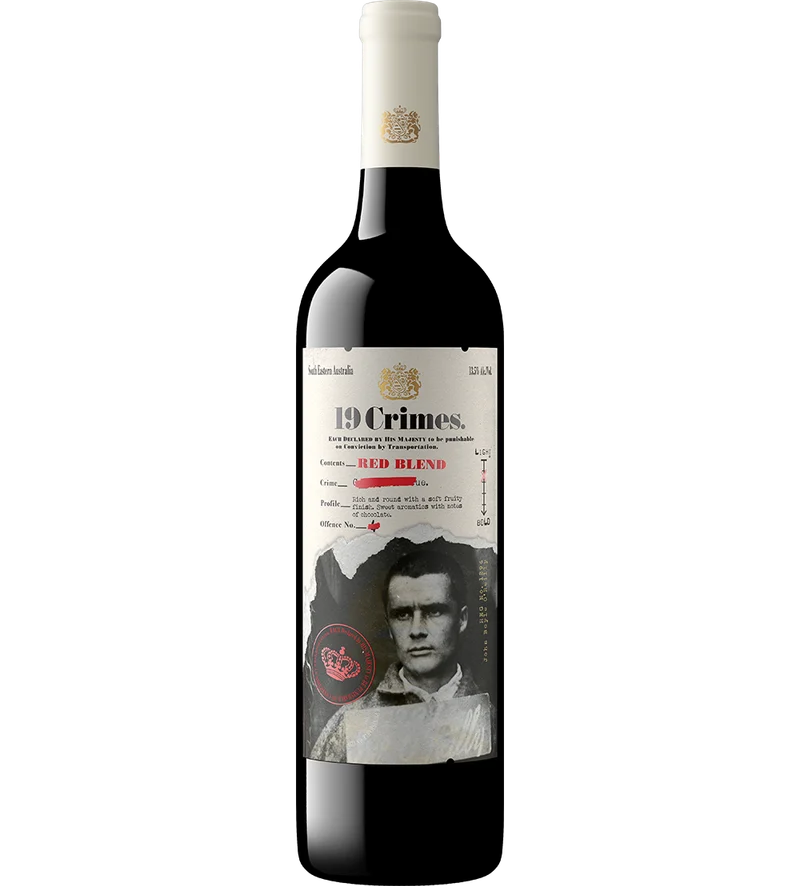 19 Crimes Red Blend bottle