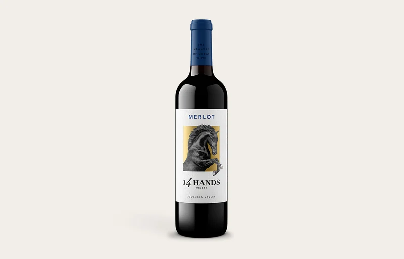 14 Hands Merlot 750 Ml front bottle