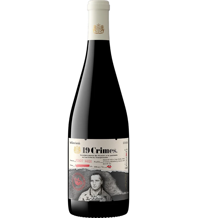 19 Crimes Punishment Pinot Noir bottle
