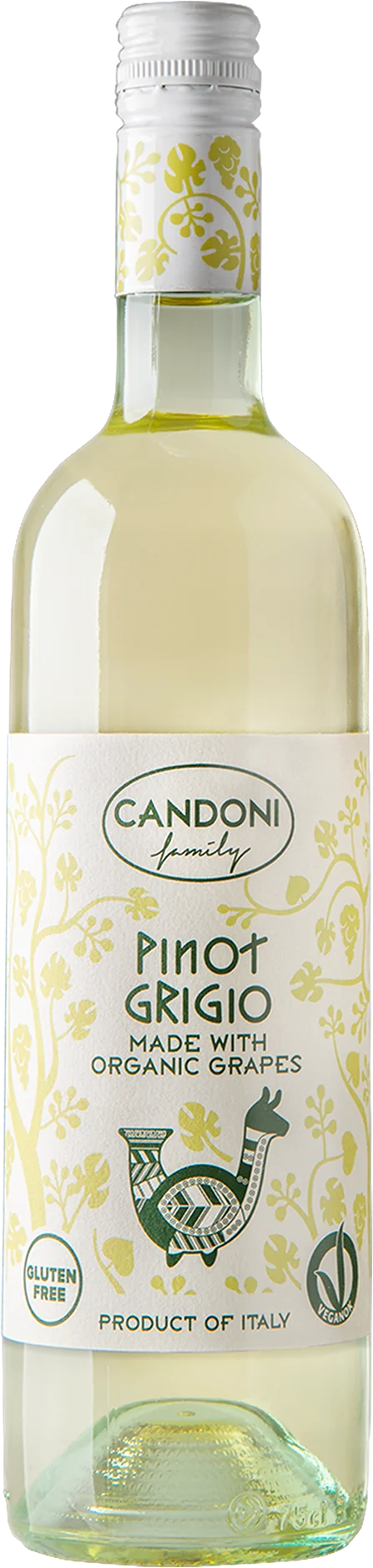 Candoni Organic Pinot Grigio bottle
