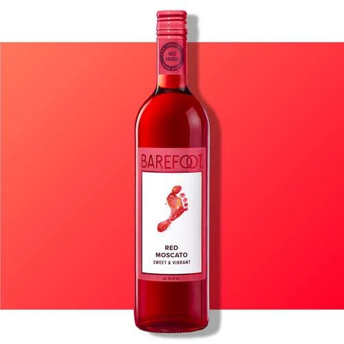 Barefoot Cellars Red Moscato bottle