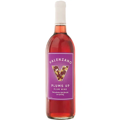 Valenzano Family Winery Plums Up Plum fruit wine bottle