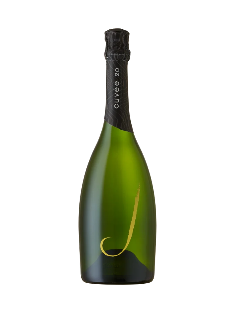 J Vineyards & Winery Brut Cuvee 20 Sparkling blend: Chardonnay, Pinot Noir and Meunier bottle
