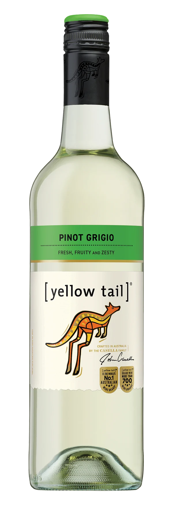 Yellow Tail Pinot Grigio 750 Ml front bottle