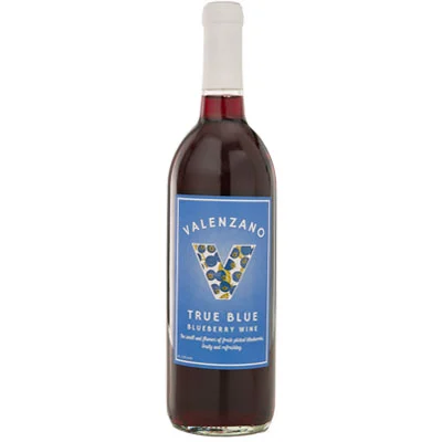 Valenzano Family Winery True Blueberry bottle