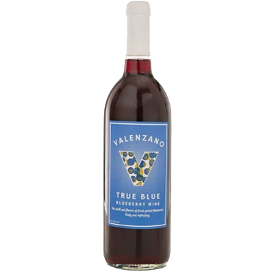 Valenzano Family Winery True Blueberry bottle