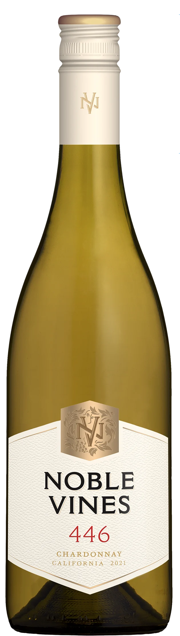 Noble Vines 446 Chardonnay 750 Ml front bottle