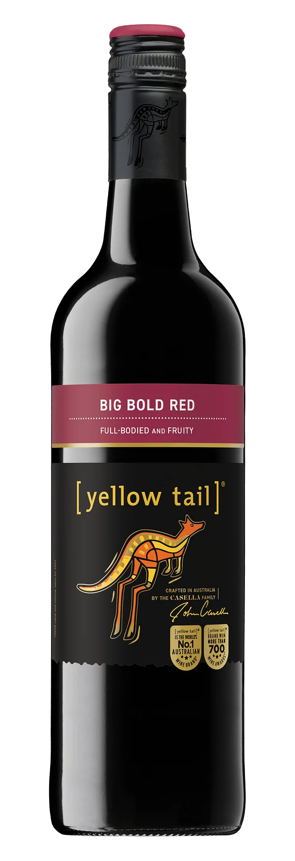 [yellow tail] / Casella Wines Pty Ltd. Big Bold Red bottle