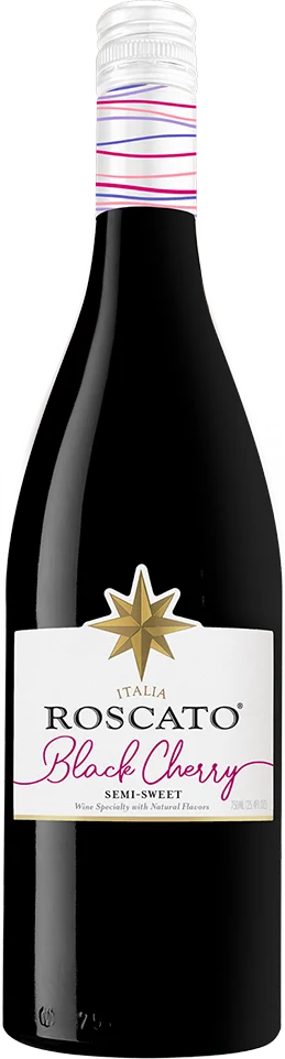 Roscato Black Cherry Flavored red blend bottle