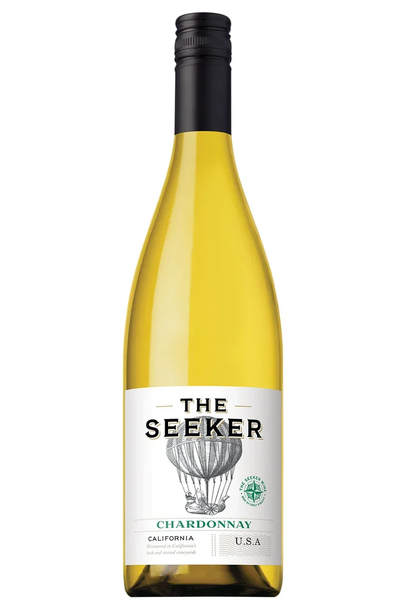 The Seeker Wines Chardonnay bottle