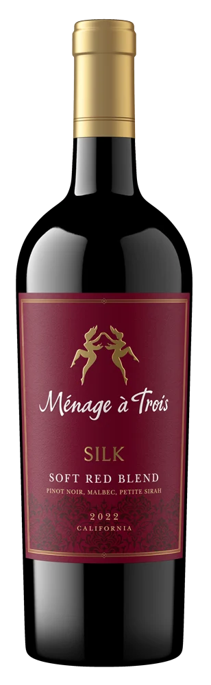 Menage a Trois Winery Silk Red bottle