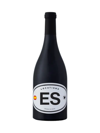 Locations Wine E Red Spanish red blend bottle