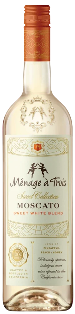 Menage a Trois Winery Moscato bottle